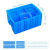 DYQT塑料分格周转箱带盖六格零件盒螺丝工具分类分隔收 无格箱加高灰色 分格零件盒