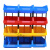 ONEVAN零件盒组合式 塑料元件物料盒货架螺丝盒 红色 330*205*140mm