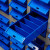 穆运 抽屉式零件柜螺丝分类存储柜电子元件柜 承重200KG150抽+门透明色（送货上门） 200抽+门蓝色