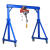 适用于移动龙门架起重可手推简易工字钢吊架行吊3吨5吨小型龙门吊可拆卸 2吨【高4米宽3米】