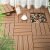 同聚发塑木地板户外阳台庭院改造露台地面铺设拼接实木塑自铺地板防腐木 直纹红木色30*30cm1片