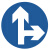 钢隋 反光交通安全标牌 φ60cm 1.5mm厚铝板 交通指示牌可定制 直行和向右转向 一块价