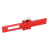 鸣驰 木工多功能划线尺 铝合金高度测量T型尺红色木工划线器测量尺 黑色短款划线尺/2把 