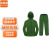 迈易诺 绿色1斤套 雨衣雨裤分体套装非一次性防汛应急雨衣透明牛筋海胶加厚MYN9059B