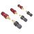 PLJ 铜大电流 接线柱 铜逆变器接线柱100A定制 333铜10只红黑对半 (M6螺杆)