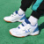 梓誉儿童童超轻透气运动小学生青少年比赛训练跑步鞋 L85白绿色 偏小码 31