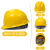 HKNA建筑工程安全帽工地男夏施工防护劳保头盔领导定制印字logo 国标V型加厚款黄色