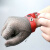 不锈钢防割手套五指钢环金属手套结实耐磨防滑防刺防割钢丝手套 XL