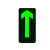希万辉 安全出口指示牌夜光逃生标志箭头小心台阶地贴荧光标识贴纸警示牌 地贴-安全出口双向B