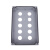 定制定制铸铝防水控制盒金属按钮盒开关急停操作盒工业防爆铸铝盒 八孔双排(220*145*78)