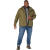 哥伦比亚（Columbia）大码男装新款冲锋上衣 Watertight II 防水透气防风保暖夹克外套 New Olive 1X;One Size