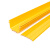 沃数 光纤线槽 ZGB360 阻燃尾纤槽道黄色盖板 宽360mm 1米 机房布线理线防尘盖板