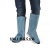 牛皮电焊护脚盖 焊工护腿 护脚 脚罩 鞋套防烫劳保 焊工防护装备 蓝色牛皮(筒高32cm)魔术贴款