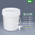 水杉10L白色加厚水龙头塑料桶洗手桶户外车载储水桶带阀门堆肥桶