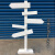实木文艺范木质导向牌导视牌路标指路牌引路牌指引指示牌装饰路标 H款带底座(1.5米高)