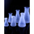 塑料三角烧瓶PP锥形瓶广口塑料摇瓶50 100 250ml带盖实验室瓶子工业品 zx直口带盖250ml