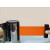 挂壁式隔离带收银台壁挂式米线伸缩头一不锈钢2米3米5米固定警戒 3米橙色带