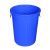 厨房垃圾桶大号带盖商用容量加厚公共户外环卫塑料工业圆形桶 50L白色带盖+袋子