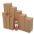 京京 小包长条纸箱快递打包发货纸盒子长纸箱子电商物流包装箱子 红色 长条2号7.5x7.5x27cm 95个
