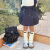艾摩贝贝童裙女童斜纹棉布半身包臀裙子儿童韩版洋气口袋工装短裙 咖色 90cm