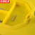 京洲实邦 手提五金工具箱多功能塑料收纳箱零件收纳盒【14寸加厚黄色】ZJ-4102