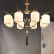 艾铜新中式客厅玉石吊灯现代轻奢卧室餐厅豪华别墅复式楼全铜高端灯具 835-1T