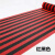 PVC防滑垫塑料地毯大面积镂空S型隔水地垫卫生间厨房浴室防滑地垫 高端红黑色约5MM 0.9米宽X1.0米长整卷