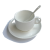 百春宝意欧式陶瓷咖啡杯套装白简约奶茶杯碟酒店咖啡厅可定制LOGO 金线小号咖啡杯碟