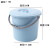 加厚塑料小水桶带盖小号装水桶提水桶儿童美术小桶迷你玩具桶 7.7升蓝色5