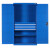 重型五金工具柜加厚车间铁皮柜带锁多功能双开门抽屉式储物柜促销 蓝色对开门内5层板