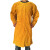 久臻 1010 牛皮耐高温防护服 带袖焊接围裙焊工服 黄色 低领120CM