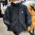 阿迪达斯（adidas）羽绒服男装冬季新款运动服保暖双面穿连帽夹克外套 HR5241麦棕/黑色  S