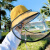 定制适用打农药防护帽夏天打药带的帽子面部护脸农用干活防晒防尘遮阳帽 黑米色加防护罩