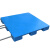 实心塑料托盘 防潮栈板卡板仓库叉车托板平板六脚托盘 1.2*0.8m加厚 蓝色
