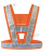 反光背心背带v型便携道路交通安全反光衣工地夏季薄款 建筑 橘红(晶格)