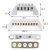 森扬SNAYN桥型零线排接线端子配电箱配线锌合金8孔6*9（10个白色）