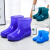 德国国产品质时尚短筒防水鞋雨鞋低筒雨靴女夏季厨房工作胶鞋防滑 紫色单鞋标准码 40