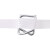 安英卡尔 A1216 纤维带用回型打包扣 50只装 适合宽25mm用 聚酯柔性打包带卡扣 金属钢丝夹子
