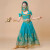 月亮宝贝印度舞蹈服装女儿童万圣节演出服阿拉丁神灯茉莉公主裙六一表演服 酒红 三件套 S