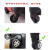 婕茵桐行李箱轮子橡胶套旅行箱替换万向轮轮套滚轮拉杆箱保护套配件 黑色8个装适用轮子外径5-7.5c·
