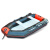 美消  水上搜索救援2.0米2-3人橡皮艇加厚硬底充气船皮划艇冲锋舟橡皮船冲锋船  黑红款