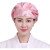 迈恻亦厨师帽女可调节厨房帽做饭油烟餐厅工作掉发包头护士帽子 红色 HA09