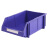 稳斯坦 WST014零件盒塑料组合式零件盒物料盒仓库收纳盒螺丝盒 工具盒 斜口 蓝510*350*200mm