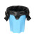 XG庄太太x【36x55cm】手提式垃圾袋加厚黑色背心带提手的特厚塑料小号厨余厨房大号