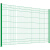 桃形立柱护栏监狱机场围栏铁丝网小区学校绿化带防护栏三角折弯 4.5mm 1.5*3米/带立柱