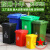 沃嘉定制适用户外环卫垃圾桶箱大容量分类商用大码小区240L升室外塑料物业带盖 120L加厚料有轮盖 颜色备注/默认绿