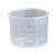 兰诗（LAUTEE）WS5018实验室刻度量杯 塑料小量杯（10个装）测量杯 稀释杯试剂量杯无盖  20ml