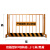 工地基坑护栏网可移动安全警示围挡建筑定型化临边防护栅栏栏杆 双板竖杆可移动1.2*2米黑黄