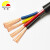 丰旭 电线电缆 RVV4芯1.5平方护套线 国标电源线 RVV4*1.5平方 黑色 200米