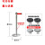 一米线伸缩隔离带学校安全围护栏礼宾杆排队护栏2米3米5米警戒线 标准款不锈钢5米线